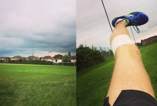 My training session for injury recovery